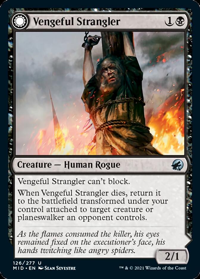 Vengeful Strangler (MID-126) - Innistrad: Midnight Hunt: (Double Faced Transform)