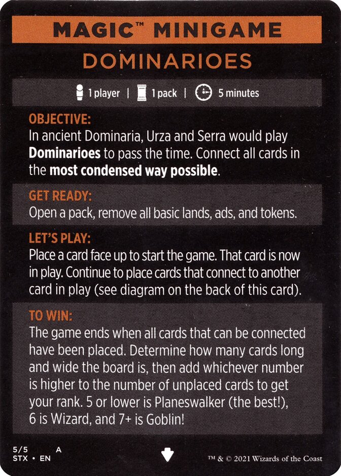 Dominarioes (Magic Minigame) [Strixhaven: School of Mages Minigame] | The CG Realm