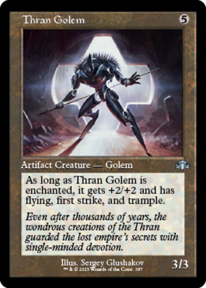 Thran Golem (Retro) [Dominaria Remastered] | The CG Realm