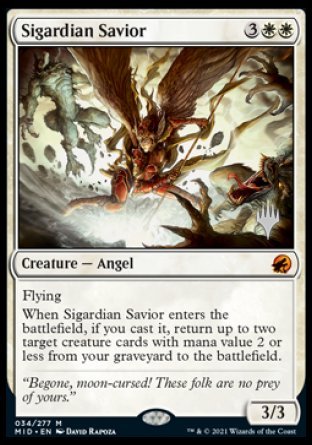 Sigardian Savior (Promo Pack) [Innistrad: Midnight Hunt Promos] | The CG Realm