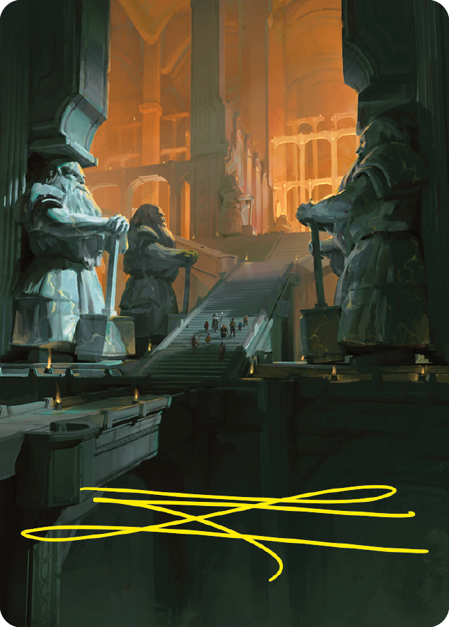 Mines of Moria Art Card (Gold-Stamped Signature) [The Lord of the Rings: Tales of Middle-earth Art Series] | The CG Realm