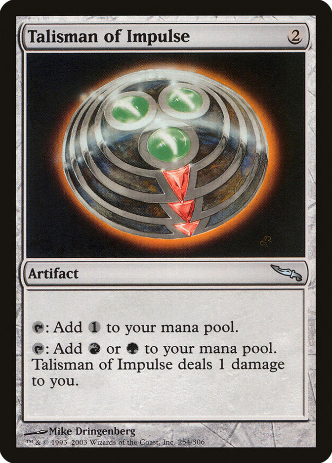 Talisman of Impulse [Mirrodin] | The CG Realm