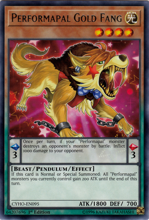 Performapal Gold Fang [CYHO-EN095] Rare | The CG Realm