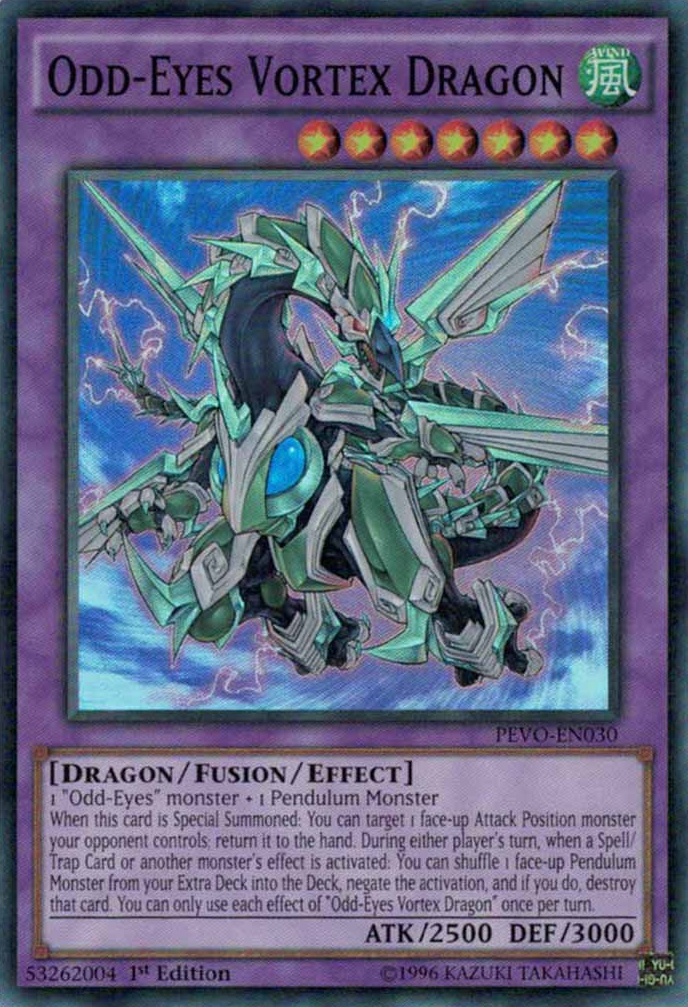 Odd-Eyes Vortex Dragon [PEVO-EN030] Super Rare | The CG Realm