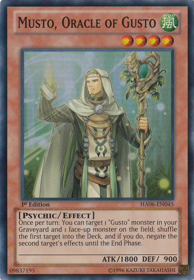 Musto, Oracle of Gusto [HA06-EN045] Super Rare | The CG Realm