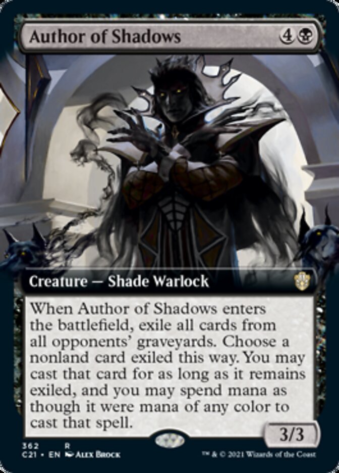 Author of Shadows (Extended Art) [Commander 2021] | The CG Realm