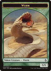 Unwavering Initiate // Wurm Double-Sided Token [Amonkhet Tokens] | The CG Realm