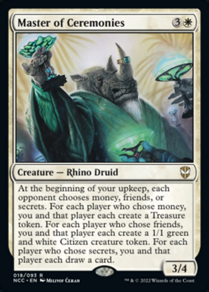 Master of Ceremonies [Streets of New Capenna Commander] | The CG Realm