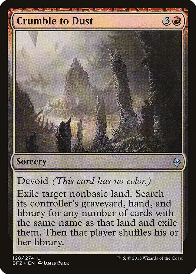 Crumble to Dust [Battle for Zendikar] | The CG Realm
