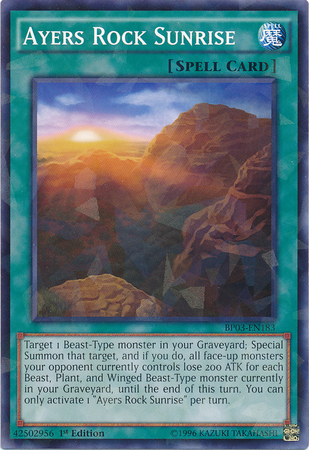 Ayers Rock Sunrise [BP03-EN183] Shatterfoil Rare | The CG Realm