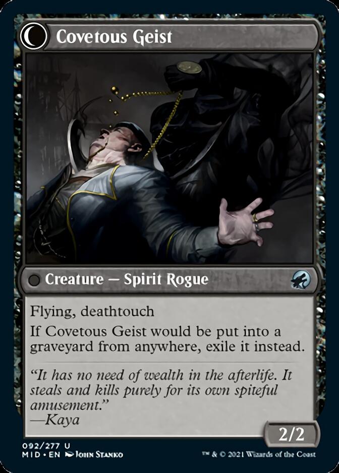 Covert Cutpurse // Covetous Geist [Innistrad: Midnight Hunt] | The CG Realm