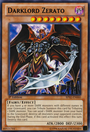 Darklord Zerato [BP02-EN060] Rare | The CG Realm