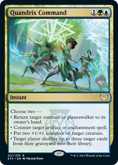 Quandrix Command (Promo Pack) [Strixhaven: School of Mages Promos] | The CG Realm
