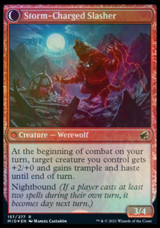 Reckless Stormseeker (PRE-157) - Innistrad: Midnight Hunt Promos: (Double Faced Transform) Foil