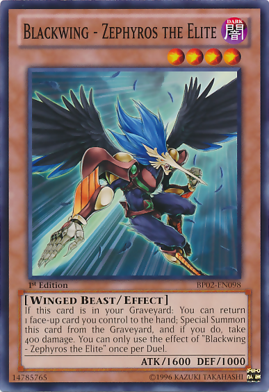 Blackwing - Zephyros the Elite [BP02-EN098] Common | The CG Realm