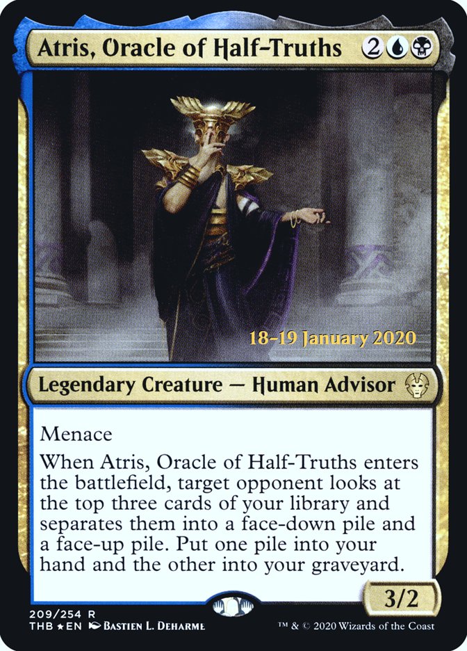 Atris, Oracle of Half-Truths [Theros Beyond Death Prerelease Promos] | The CG Realm