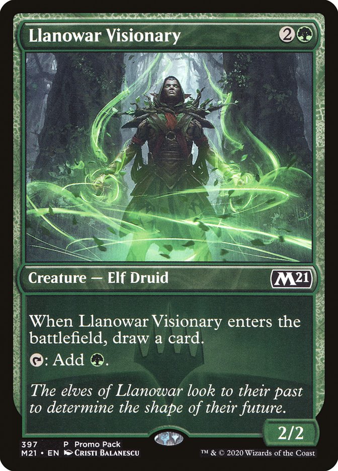 Llanowar Visionary (Promo Pack) [Core Set 2021 Promos] | The CG Realm