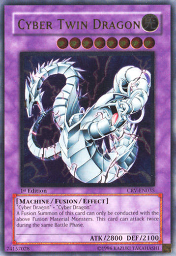 Cyber Twin Dragon [CRV-EN035] Ultimate Rare | The CG Realm