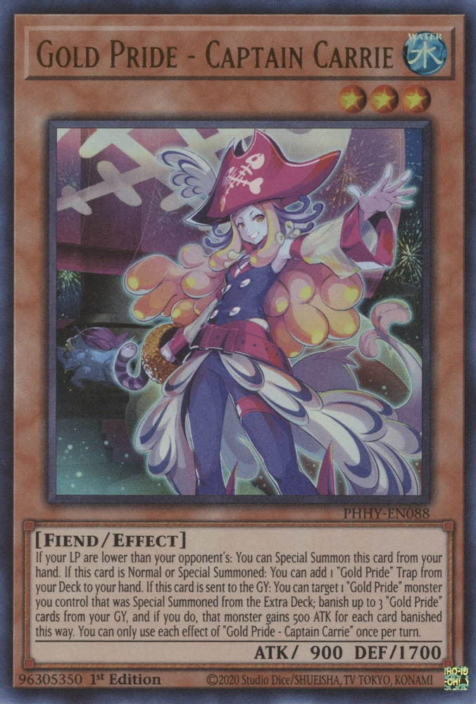 Gold Pride - Captain Carrie [PHHY-EN088] Ultra Rare | The CG Realm