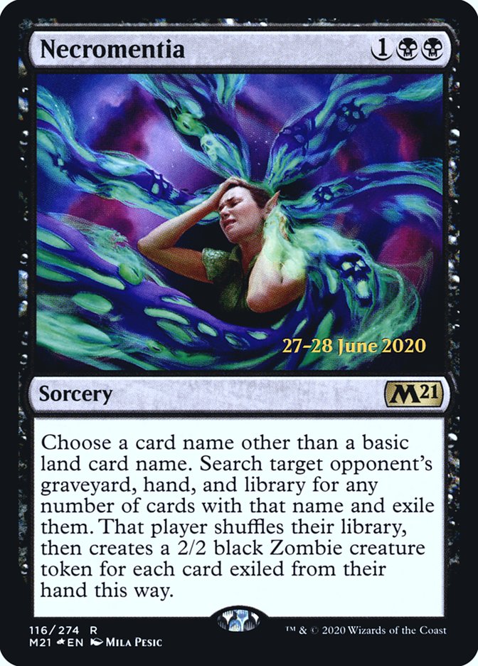 Necromentia [Core Set 2021 Prerelease Promos] | The CG Realm
