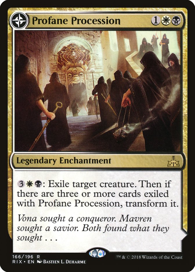 Profane Procession (RIX-166) - Rivals of Ixalan: (compasslanddfc)