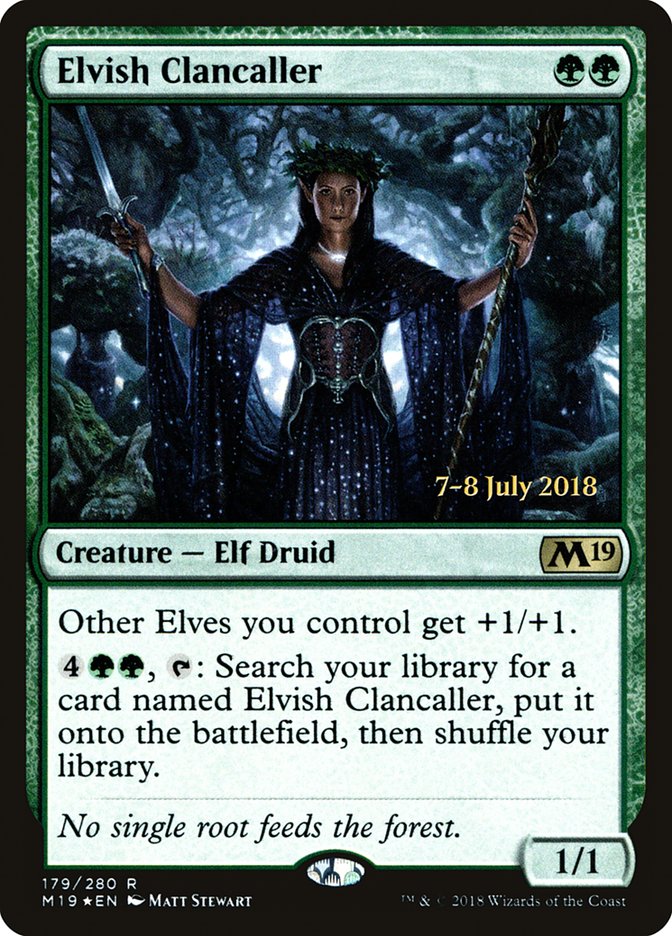 Elvish Clancaller [Core Set 2019 Prerelease Promos] | The CG Realm