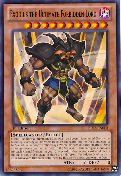 Exodius the Ultimate Forbidden Lord [BP02-EN063] Common | The CG Realm
