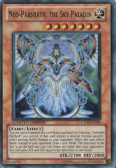 Neo-Parshath, The Sky Paladin [CT08-EN009] Super Rare | The CG Realm