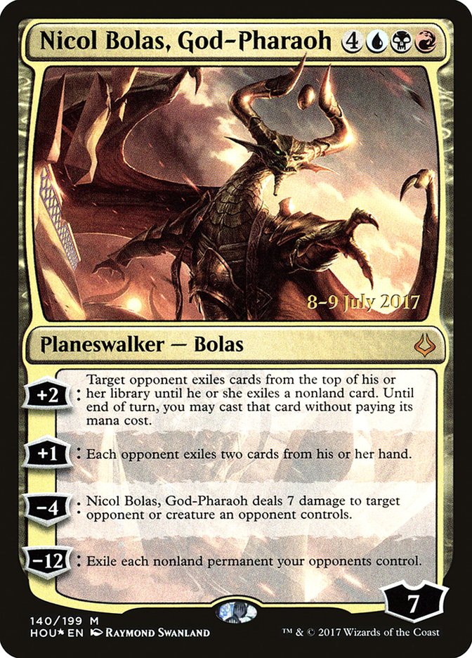 Nicol Bolas, God-Pharaoh [Hour of Devastation Prerelease Promos] | The CG Realm