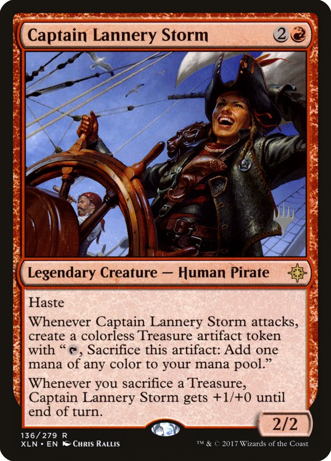 Captain Lannery Storm (Promo Pack) [Ixalan Promos] | The CG Realm