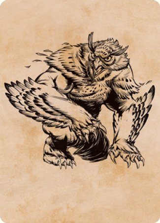 Owlbear (Showcase) Art Card [Dungeons & Dragons: Adventures in the Forgotten Realms Art Series] | The CG Realm