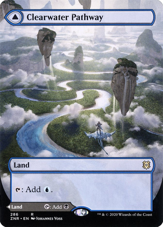 Clearwater Pathway (Borderless) (ZNR-286) - Zendikar Rising: (Showcase)