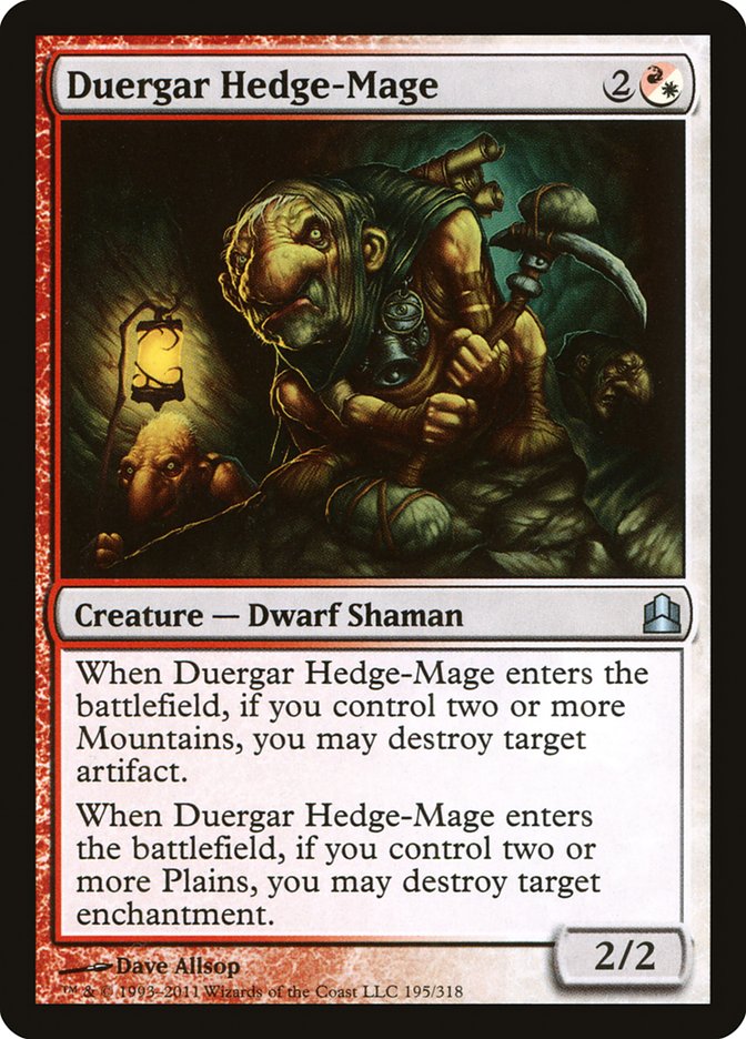 Duergar Hedge-Mage [Commander 2011] | The CG Realm