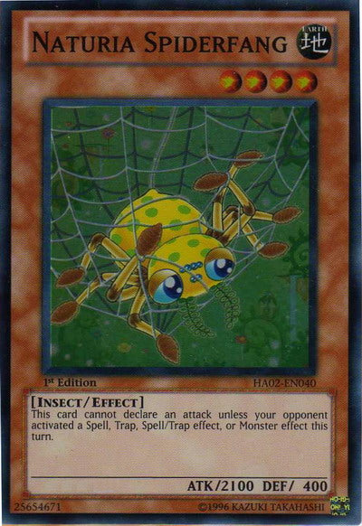 Naturia Spiderfang [HA02-EN040] Super Rare | The CG Realm