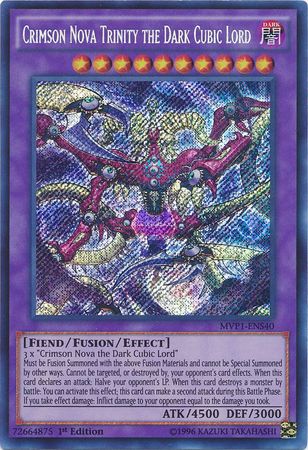 Crimson Nova Trinity the Dark Cubic Lord [MVP1-ENS40] Secret Rare | The CG Realm