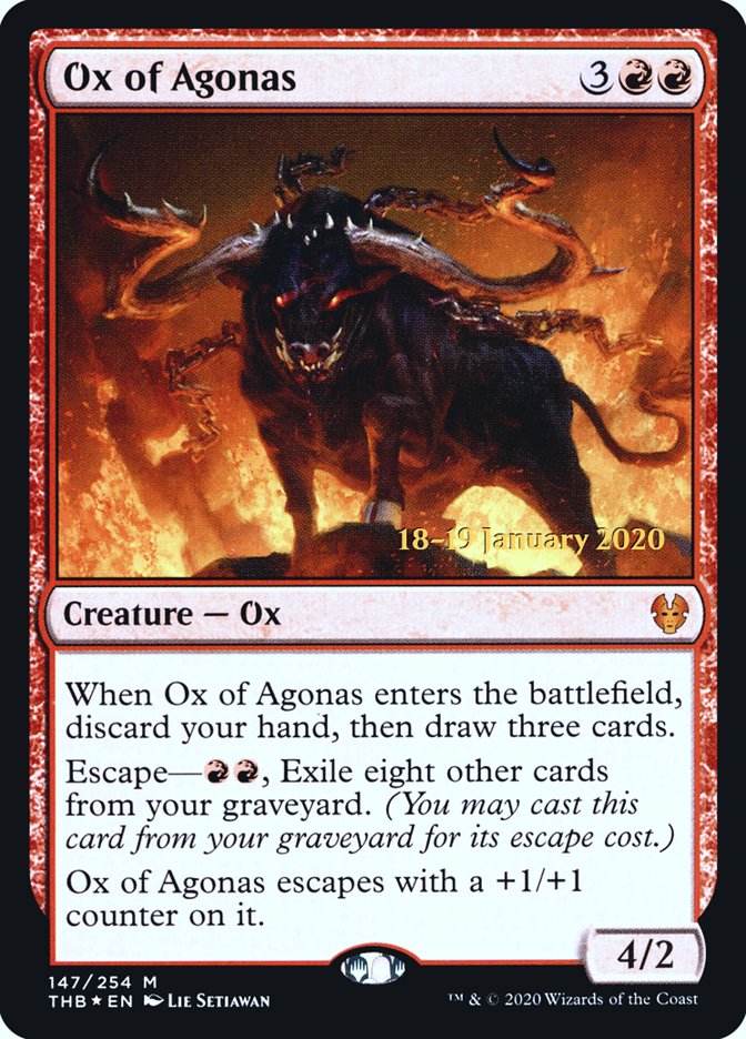 Ox of Agonas [Theros Beyond Death Prerelease Promos] | The CG Realm