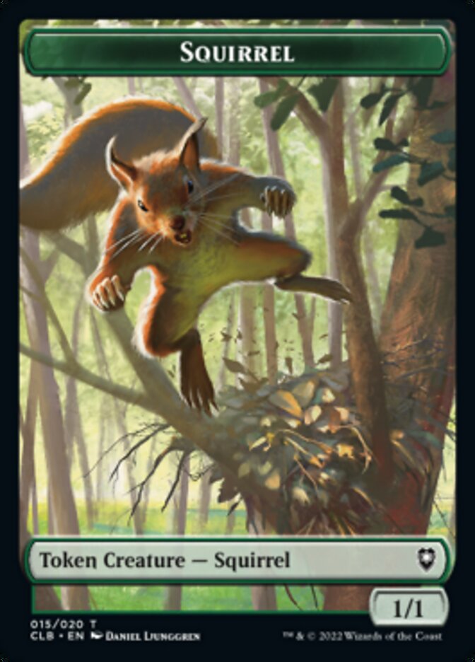 Treasure // Squirrel Double-Sided Token [Commander Legends: Battle for Baldur's Gate Tokens] | The CG Realm