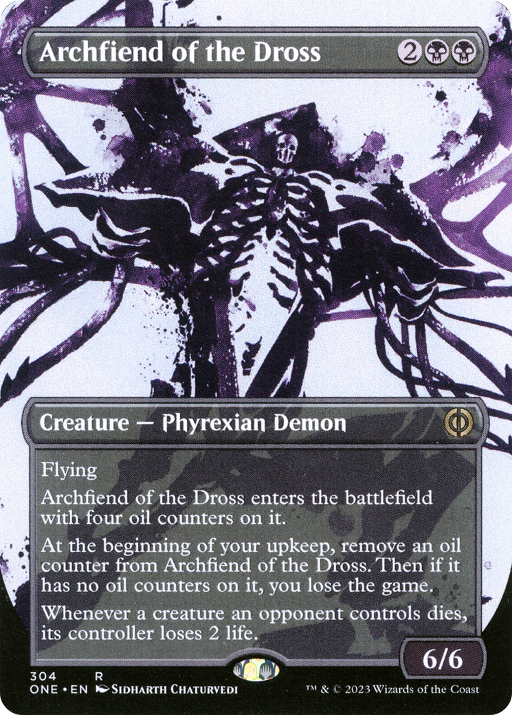 Archfiend of the Dross (Borderless Ichor) [Phyrexia: All Will Be One] | The CG Realm
