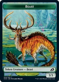 Beast // Human Soldier (005) Double-Sided Token [Ikoria: Lair of Behemoths Tokens] | The CG Realm