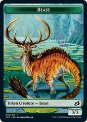 Beast // Human Soldier (005) Double-Sided Token [Ikoria: Lair of Behemoths Tokens] | The CG Realm
