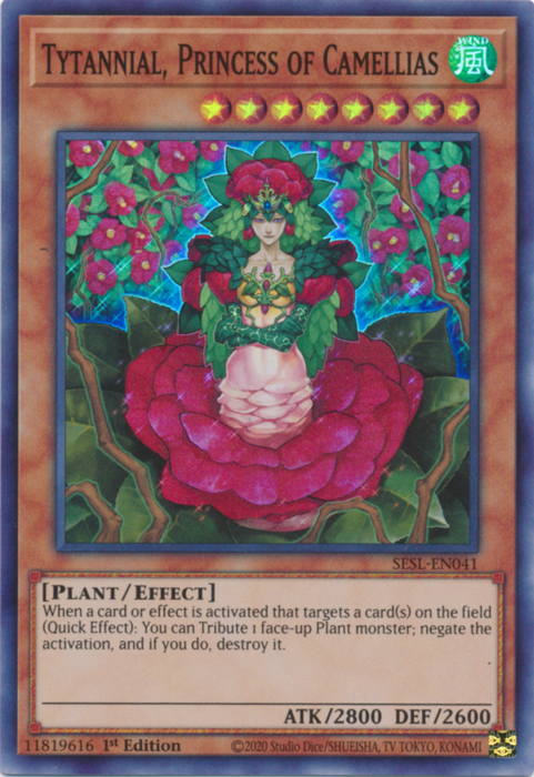 Tytannial, Princess of Camellias [SESL-EN041] Super Rare | The CG Realm
