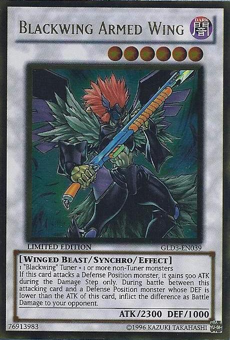 Blackwing Armed Wing [GLD3-EN039] Gold Rare | The CG Realm