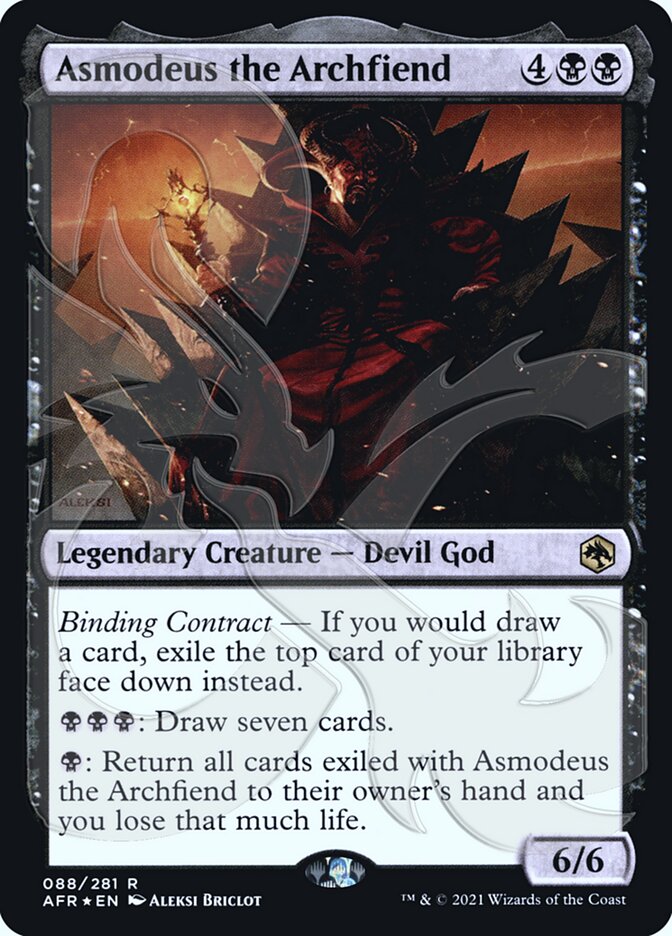 Asmodeus the Archfiend (Ampersand Promo) [Dungeons & Dragons: Adventures in the Forgotten Realms Promos] | The CG Realm