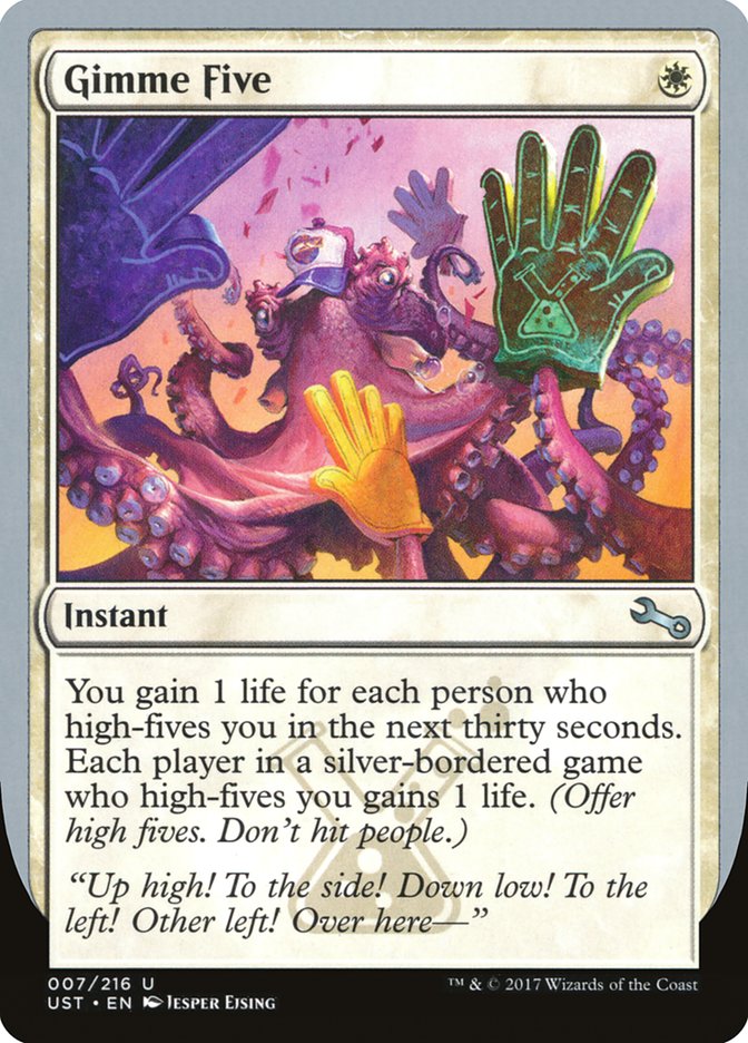 Gimme Five [Unstable] | The CG Realm