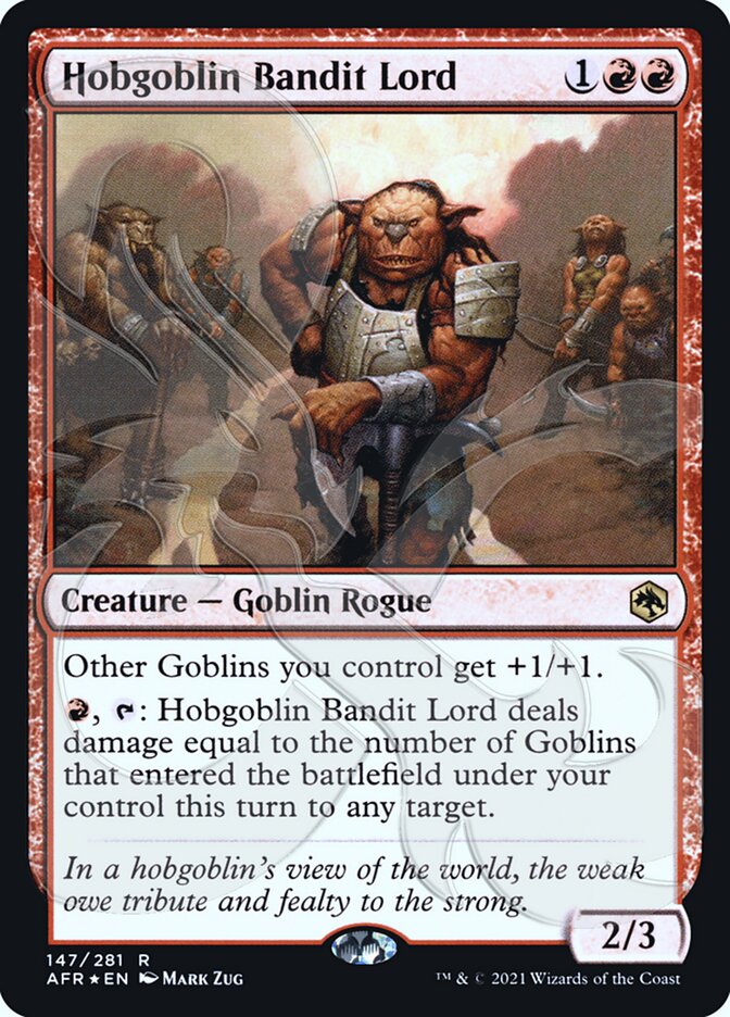Hobgoblin Bandit Lord (Ampersand Promo) [Dungeons & Dragons: Adventures in the Forgotten Realms Promos] | The CG Realm