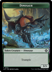 Elephant // Dinosaur (0010) Double-Sided Token [The Lost Caverns of Ixalan Commander Tokens] | The CG Realm