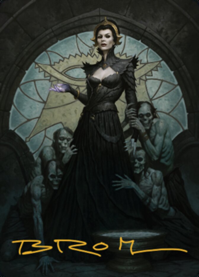 Liliana of the Veil Art Card (Gold-Stamped Signature) [Dominaria United Art Series] | The CG Realm