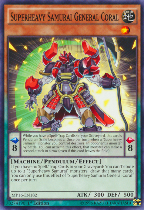Superheavy Samurai General Coral [MP16-EN182] Common | The CG Realm