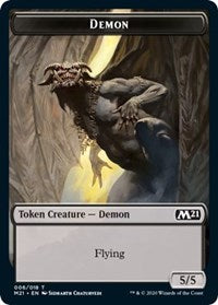 Demon // Goblin Wizard Double-Sided Token [Core Set 2021 Tokens] | The CG Realm