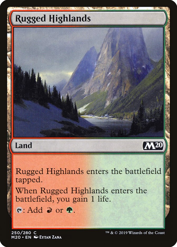 Rugged Highlands [Core Set 2020] | The CG Realm